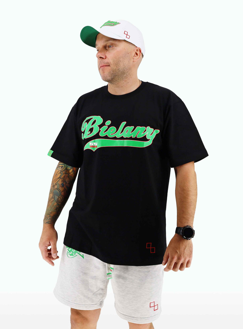 T-shirt Czarny Bielany Bruk Wear